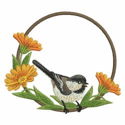 Birds And Blooms machine embroidery designs