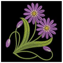 Art Nouveau Flowers 01 machine embroidery designs