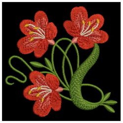 Art Nouveau Flowers 05 machine embroidery designs