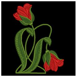 Art Nouveau Flowers 09 machine embroidery designs