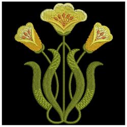 Art Nouveau Flowers 2 02 machine embroidery designs
