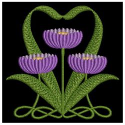 Art Nouveau Flowers 2 03 machine embroidery designs