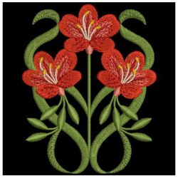 Art Nouveau Flowers 2 04 machine embroidery designs
