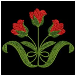 Art Nouveau Flowers 2 09 machine embroidery designs