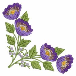 Purple Flowers 05 machine embroidery designs