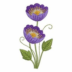 Purple Flowers 10 machine embroidery designs
