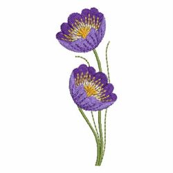 Purple Flowers 11 machine embroidery designs