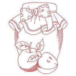 Redwork Fruit Jars 02(Sm) machine embroidery designs