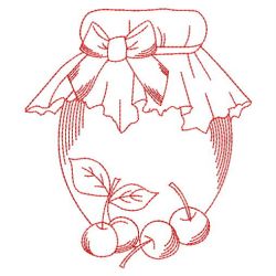 Redwork Fruit Jars 03(Sm) machine embroidery designs