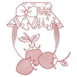 Redwork Fruit Jars 06(Sm) machine embroidery designs