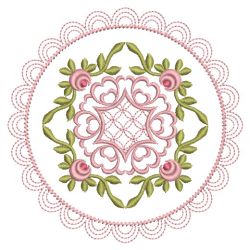 Heirloom Rose Quilt 3 07(Lg) machine embroidery designs