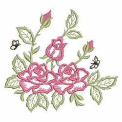 Satin Roses 09 machine embroidery designs