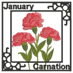 Flowers Of The Month 01 machine embroidery designs