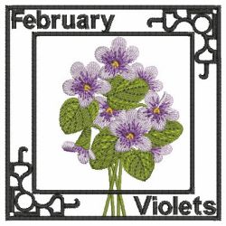 Flowers Of The Month 02 machine embroidery designs