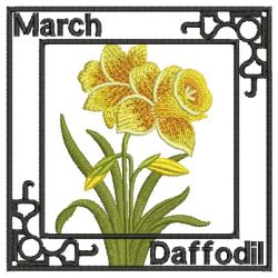 Flowers Of The Month 03 machine embroidery designs