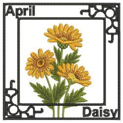 Flowers Of The Month 04 machine embroidery designs