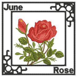 Flowers Of The Month 06 machine embroidery designs