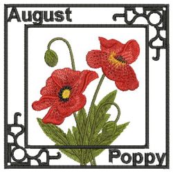 Flowers Of The Month 08 machine embroidery designs