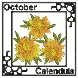 Flowers Of The Month 10 machine embroidery designs