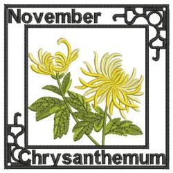 Flowers Of The Month 11 machine embroidery designs