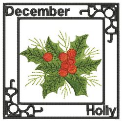 Flowers Of The Month 12 machine embroidery designs