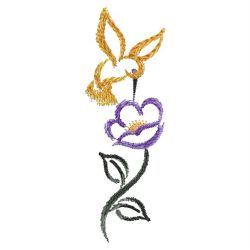 Ink Wash Flowers 01(Md) machine embroidery designs