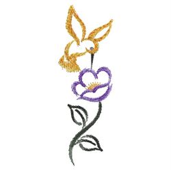 Ink Wash Flowers 01(Sm) machine embroidery designs