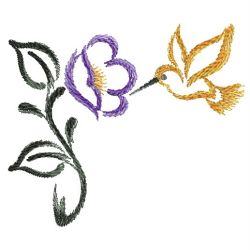 Ink Wash Flowers 04(Lg) machine embroidery designs