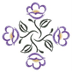 Ink Wash Flowers 06(Lg) machine embroidery designs