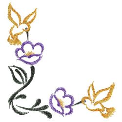 Ink Wash Flowers 09(Md) machine embroidery designs