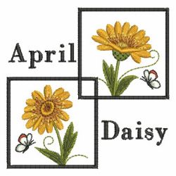 April Daisy 05 machine embroidery designs