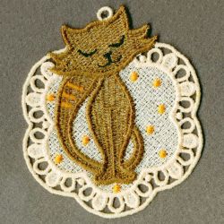 FSL Cat Ornaments 06 machine embroidery designs