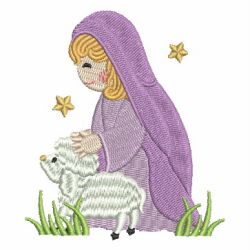 Mary And Baby Jesus 06 machine embroidery designs