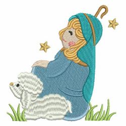 Mary And Baby Jesus 07 machine embroidery designs