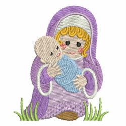 Mary And Baby Jesus 09 machine embroidery designs