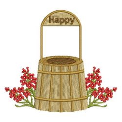 Flower Wishing Well 03 machine embroidery designs