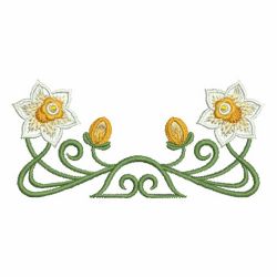 Art Nouveau Flower Borders machine embroidery designs