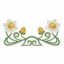 Art Nouveau Flower Borders 01 machine embroidery designs