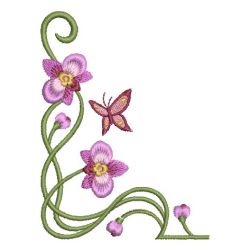 Art Nouveau Flower Corners 02 machine embroidery designs