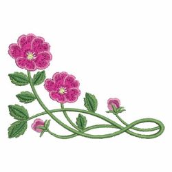 Art Nouveau Flower Corners 03 machine embroidery designs