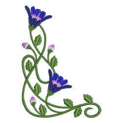 Art Nouveau Flower Corners 08 machine embroidery designs