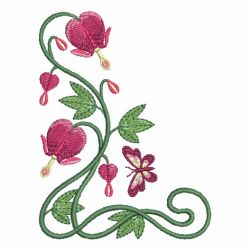 Art Nouveau Flower Corners 09 machine embroidery designs