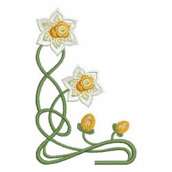 Art Nouveau Flower Corners 10 machine embroidery designs
