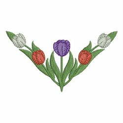 Colorful Tulips 03 machine embroidery designs