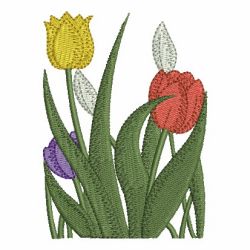 Colorful Tulips 08 machine embroidery designs