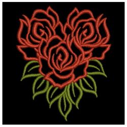Rose Outlines machine embroidery designs
