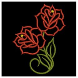 Rose Outlines 05 machine embroidery designs