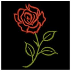 Rose Outlines 07 machine embroidery designs