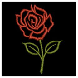 Rose Outlines 08 machine embroidery designs