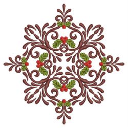Christmas Holly Quilt 02(Md) machine embroidery designs